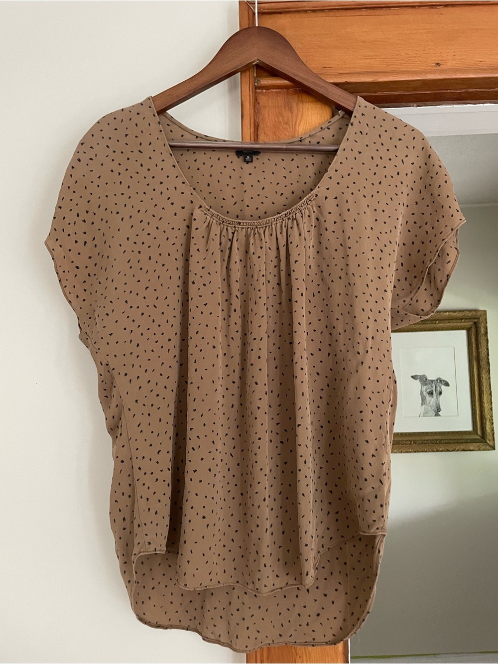 T Babaton (Aritzia) 100% Silk Scoop Neck Blouse